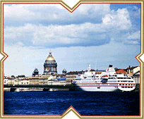 cruise ship in St. Petersburg, Russia